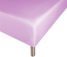 Boxlagen 90x200 cm - Lys lilla - 100% Bomuld - Faconlagen til madras